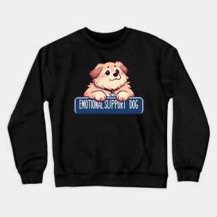 Kawaii Emotional Support puppy Dog Crewneck Sweatshirt